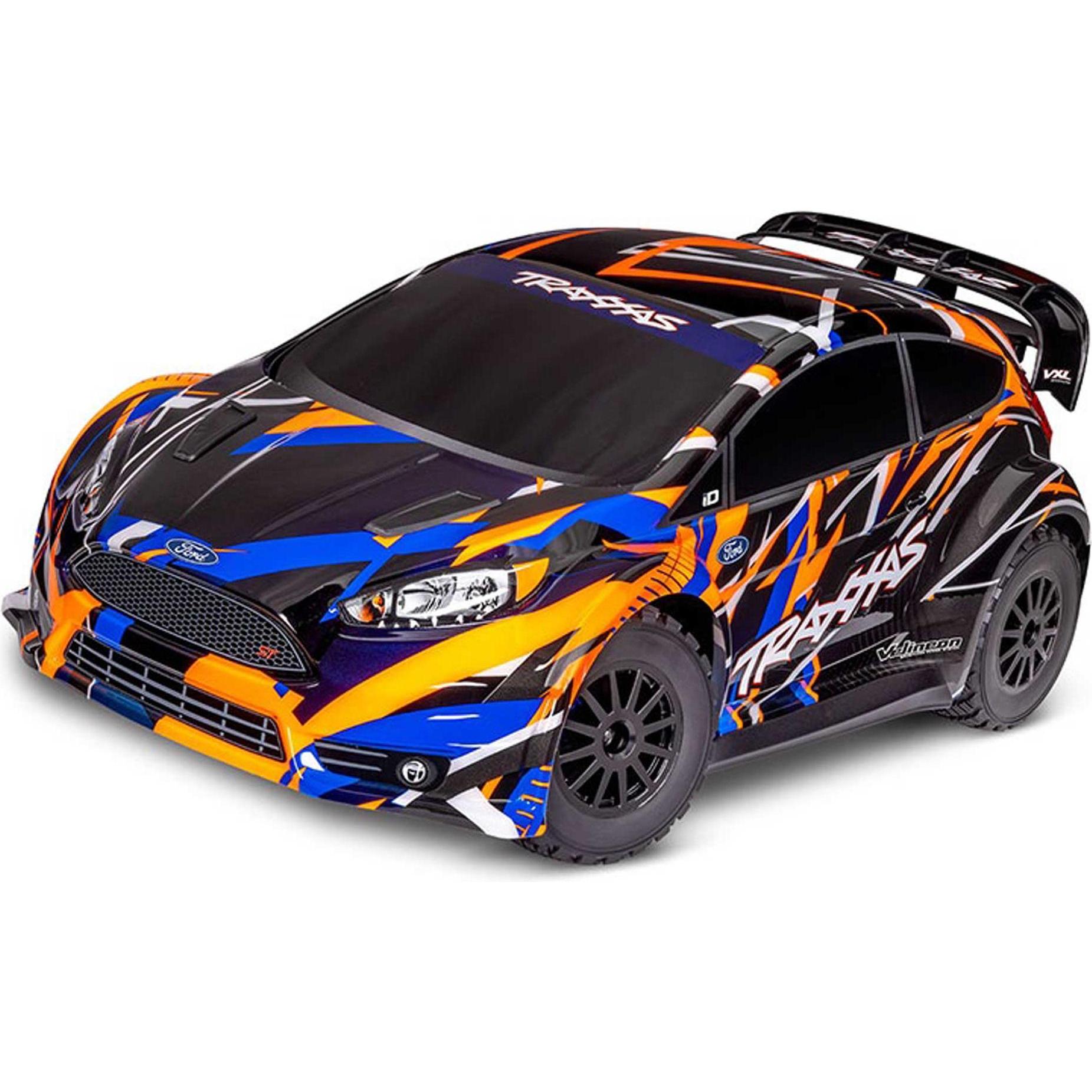 Traxxas Ford Fiesta St Orange 1/10 Rally Vxl Rtr Brushless Ohne Akku Und Ladegerät (RTR Ready-to-Run)