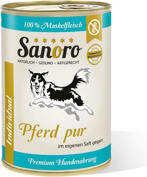 Image du produit Sanoro Viande musculaire cheval Pur Complément alimentaire (Senior, Chiot + chaton, 6 pcs, 4800 g)