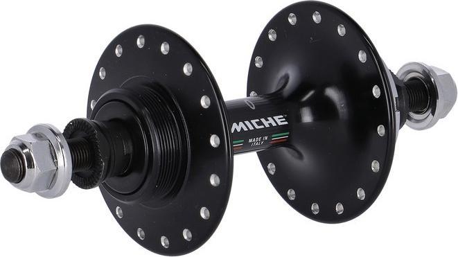 Actual product image Miche Primato Pista High Flange Rear Hubs Fixed/Free (Black/32) (Disc brake Center lock)