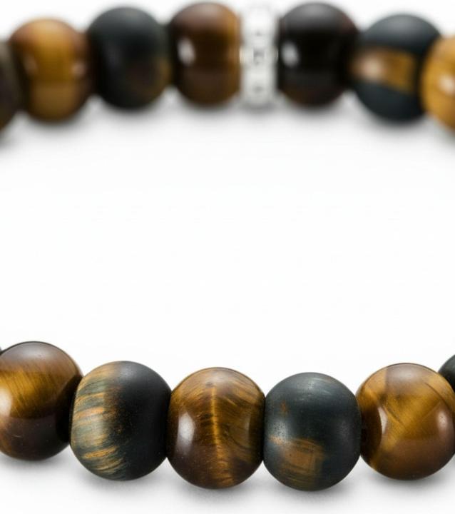 Produktbild Thomas Sabo Armband Tigerauge Goldbraun und Blaugold (21 cm, Silber 925)