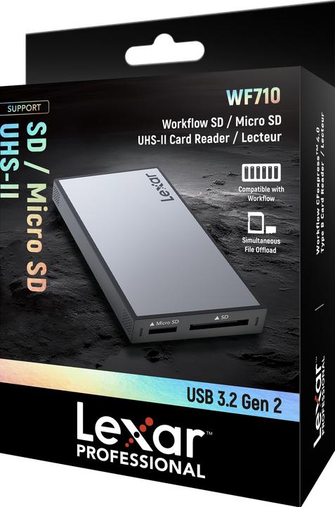 Actual product image Lexar PRO Workflow SD/microSD Reader (USB 3.2 Gen 2)