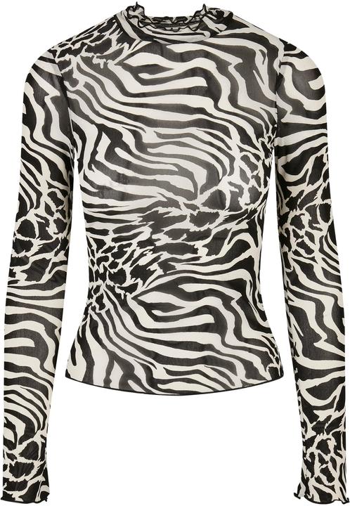 Produktbild Urban Classics Ladies AOP Mesh Turtleneck Longsleeve (4XL)