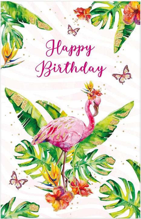 Actual product image Susy Card Birthday Card Flamingo 11 x 17 cm (1 pcs.)