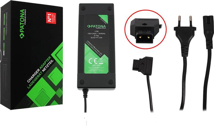 Actual product image Patona Premium V-Mount Charger 26V D-TAP (Camera battery power adapter)