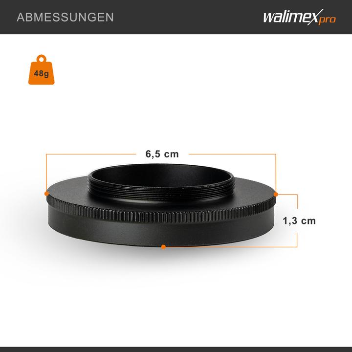 Actual product image Walimex pro T2 adapter to M42