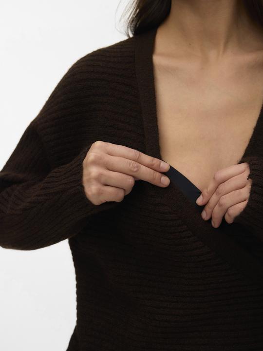 Immagine prodotto Mamalicious Normal geschnitten V-Ausschnitt Pullover Gestricktes Oberteil (M)