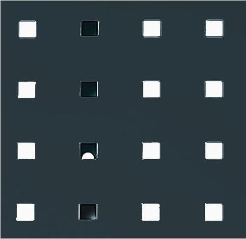 Bott Perforated panel W457xL1486mm anthracite grey, RAL 7016