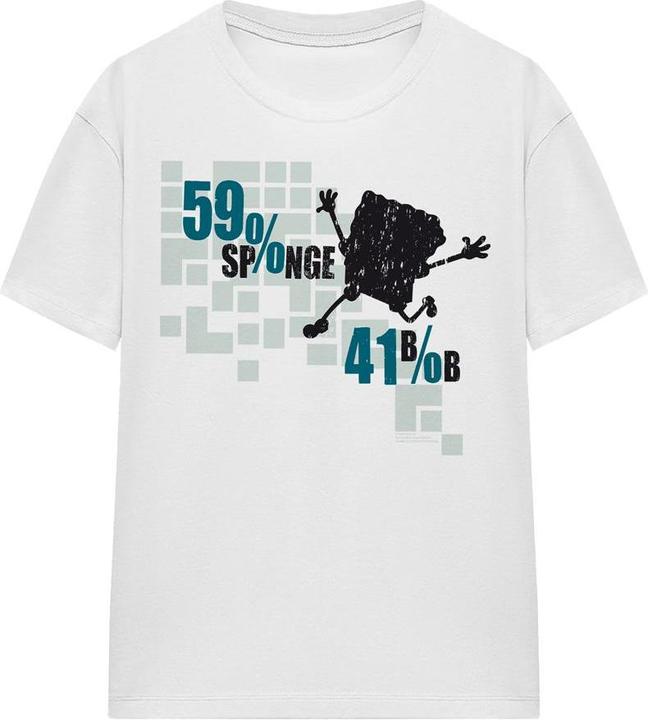 Immagine prodotto Spongebob Squarepants 59% Sponge 41% Bob Maglietta Adulto Unisex (M)