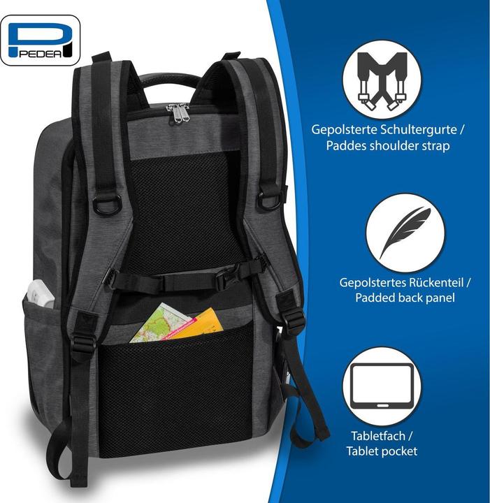 Produktbild Pedea Camera Backpack Noble Pro Grey (Fotorucksack, 30 l)