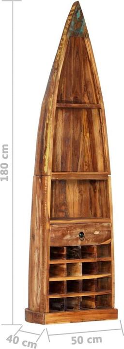 Immagine prodotto vidaXL Weinregal (16 bombole, 50 x 40 x 180 cm)