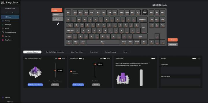 Produktbild Keychron Q3 HE (Magnetic Switch) (CH, Kabellos, Kabelgebunden)