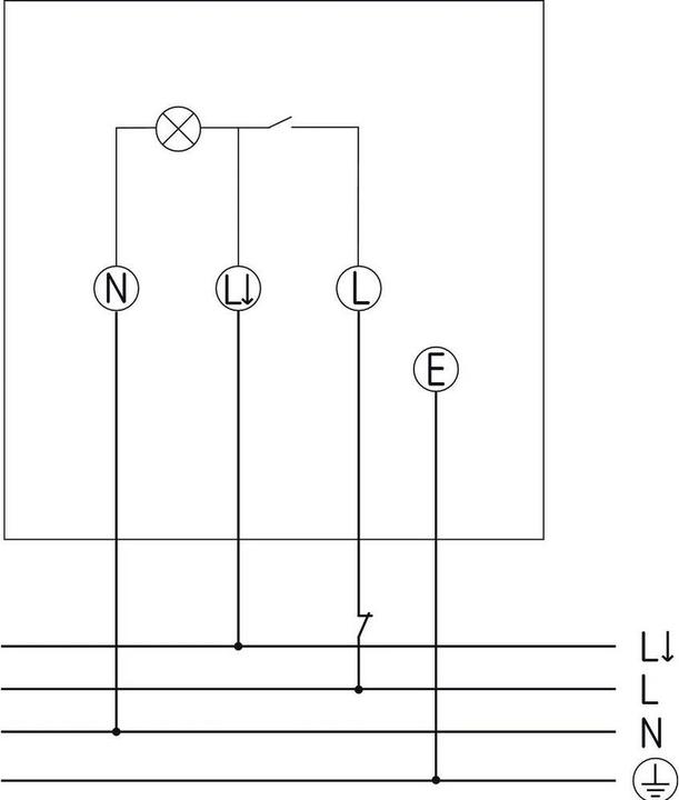 Actual product image Theben theLeda S8-100 WH (900 lm, IP55)