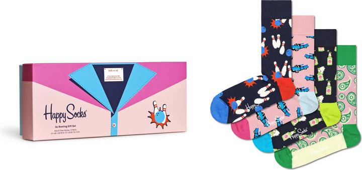 Actual product image Happy Socks Go Bowling Gift Set (pack of 4, 41 - 46)