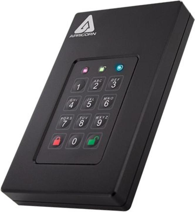 Actual product image Apricorn Aegis Fortress L3 - hard drive - encrypted - 4 TB - external (portable) (4 TB)