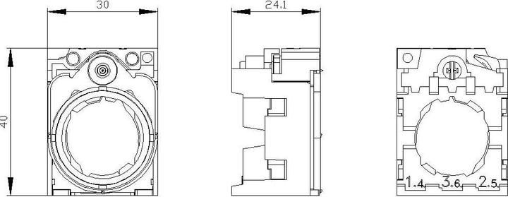 Actual product image Siemens Holder for 3 modules, metal