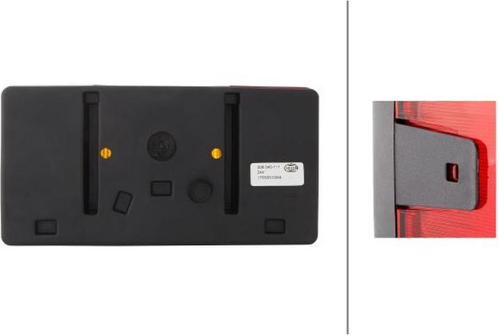 Immagine prodotto Hella Lampadina posteriore sinistra per CASE IH AEBI HYMER KOMATSU (P21V, T4W)