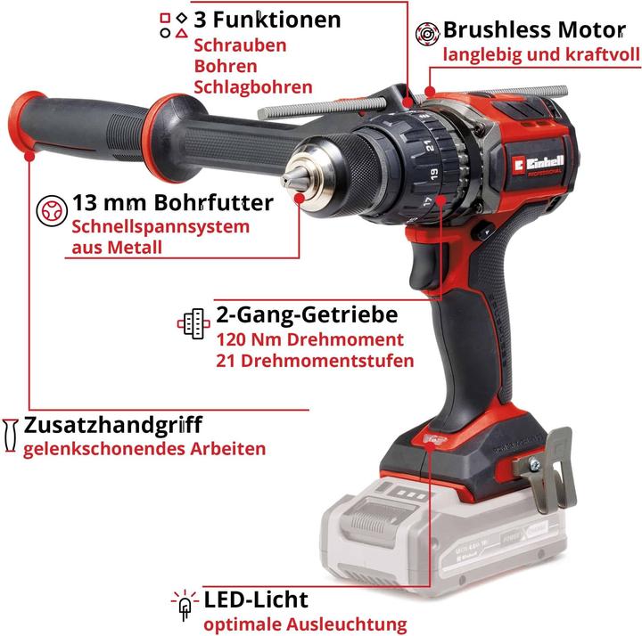 Actual product image Einhell TP-CD 18/120 Li-i BL-Solo (Rechargeable battery operated)