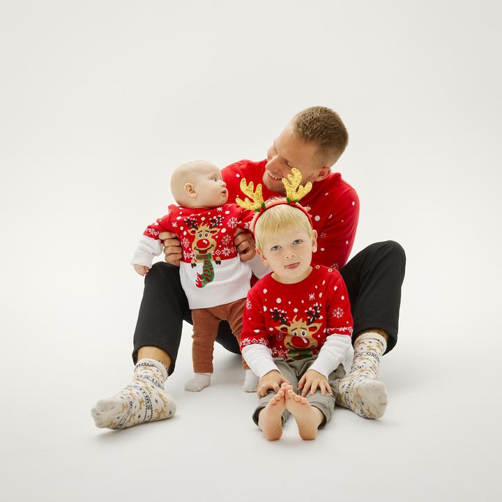 Immagine prodotto Christmas Sweats Il maglione di Rudolph per bambini (110, 116)