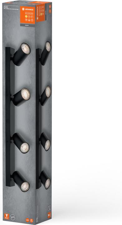 Actual product image Ledvance LED SPOT OCTAGON BLACK 4x3.4W 927 DIM (920 lm, GU10)