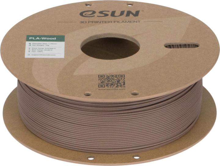 Actual product image eSUN PLA-Wood Walnuss Filament 1.75mm 1Kg (PLA, 1.75 mm, 1000 g)
