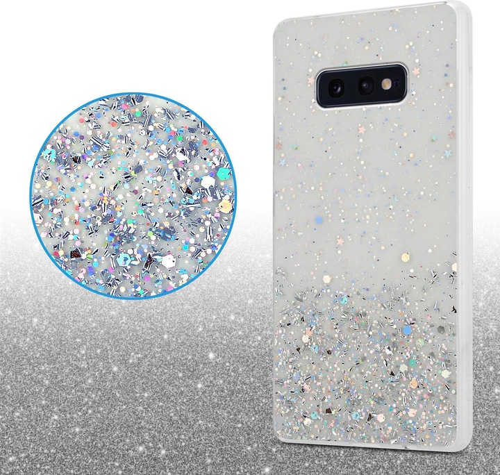 Actual product image Cadorabo TPU cover sparkling glitter (Samsung Galaxy S10e)
