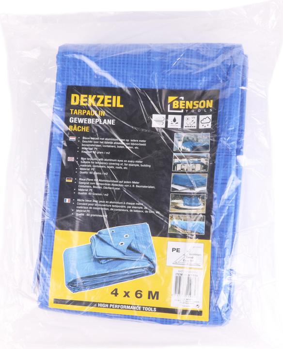Actual product image Benson Tarpaulin 4 x 6 m blue (4 x 6 m)