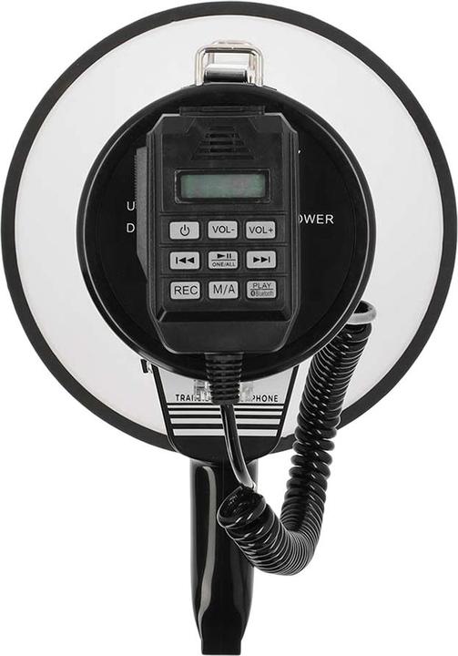 Image du produit Nedis Mégaphone - Portée maximale : 1500 m - Réglage du volume maximal : 120 dB - Microphone détachable (Porte-voix)