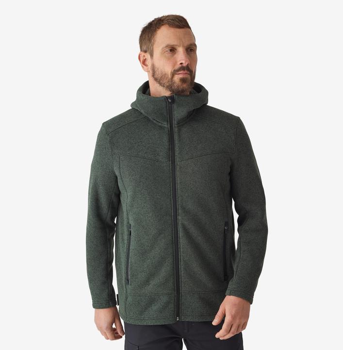 Produktbild Solognac Fleecejacke 500 Kapuze warm grün (XL)