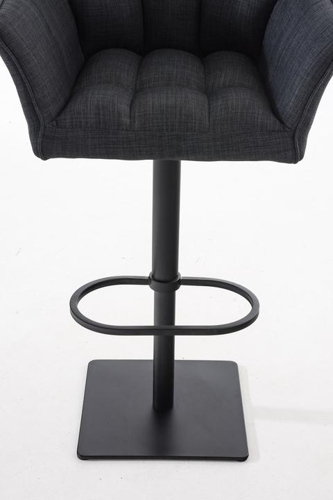 Actual product image CLP Barstool Damaso B Fabric, dark grey