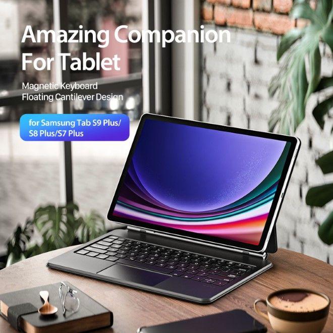 Productafbeelding Dux Ducis MK Series Toetsenbordhoes (Samsung Galaxy Tab S7+, Samsung Galaxy Tab S8+, Samsung Galaxy Tab S9+)