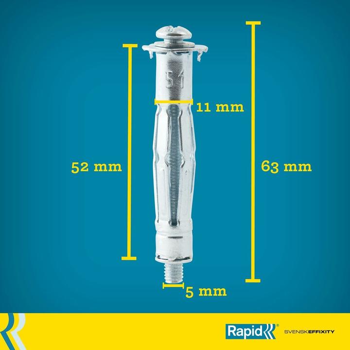 Produktbild Rapid Metall-Hohlraumdübel (10 Stk.)