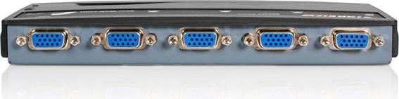 Produktbild StarTech 4 Port VGA / PS/2 KVM Switch - PS/2 KVM Umschalter inkl. Kabel - 4 Port Desktop KVM Umschalter 1x...