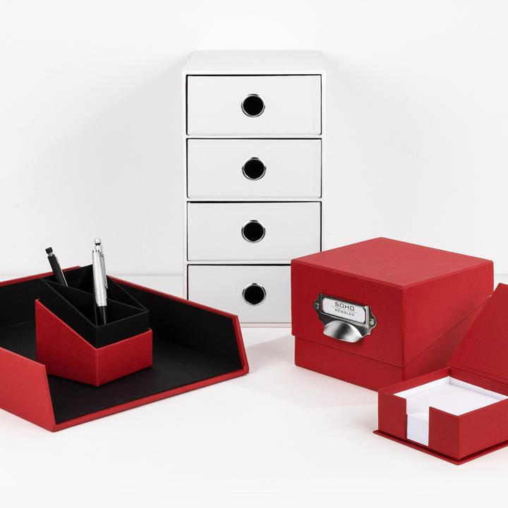 Produktbild Rössler Ablagebox Soho rot (A4)