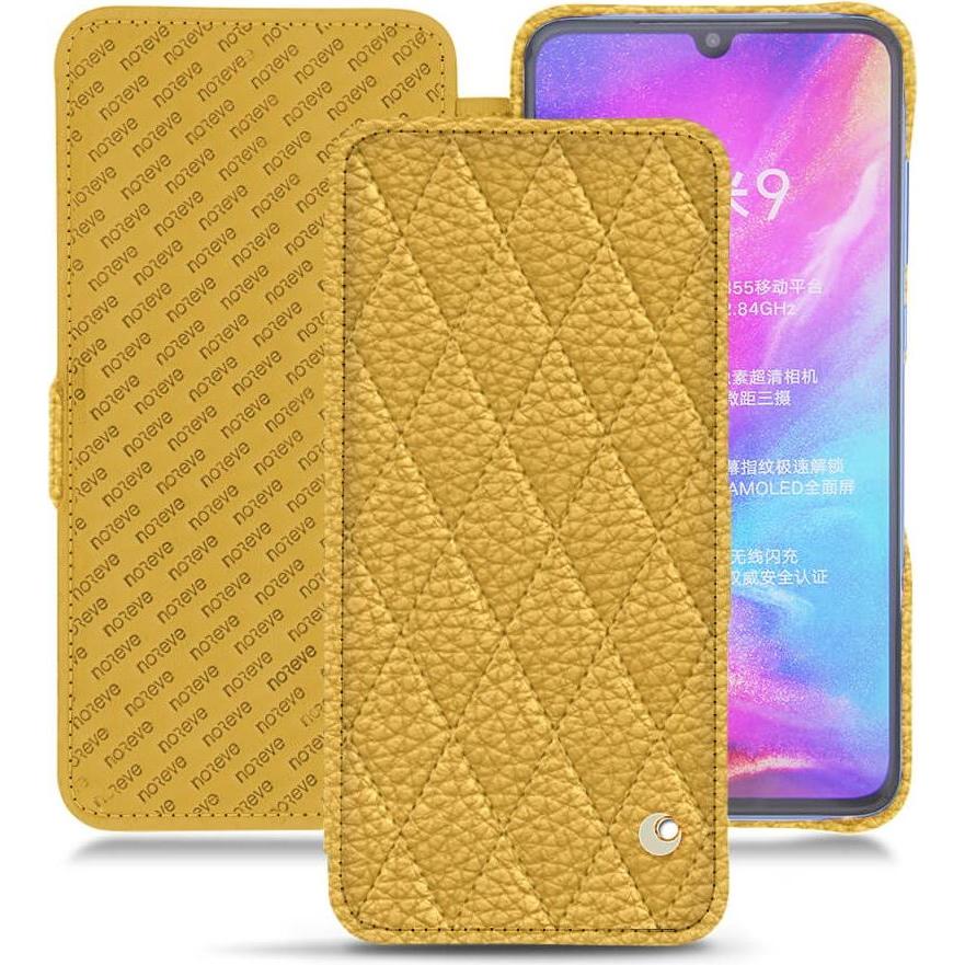 Noreve Lederschutzhülle horizontal (Xiaomi Mi 9), Smartphone Hülle, Orange