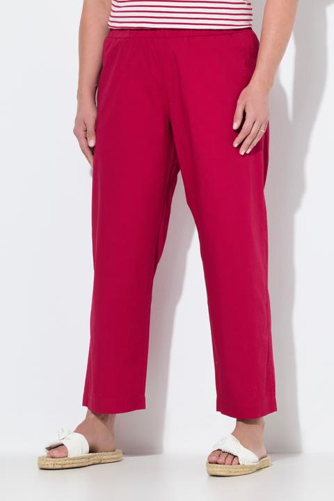 Produktbild Ulla Popken 7/8-Chinohose Ruby, Elastikbund, weites, gerades Bein (62)
