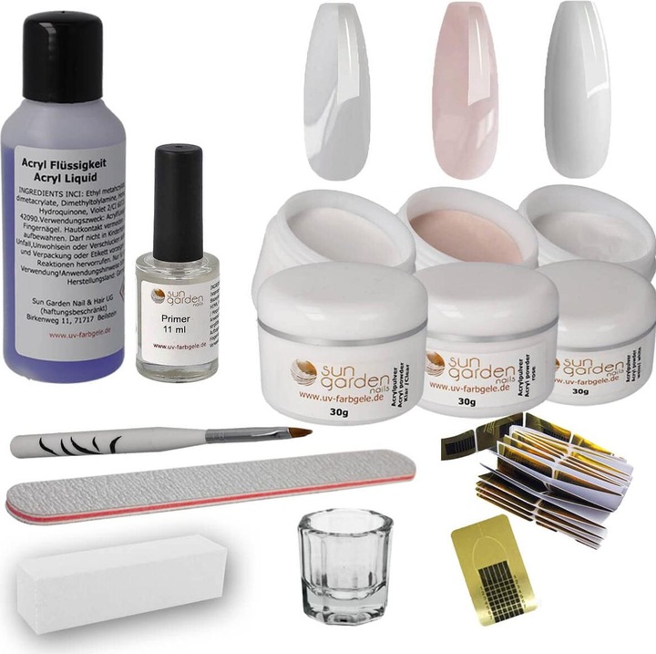 Produktbild Sun garden Nagelstudio Starterset (Kunstnägel, Mehrfarbig)