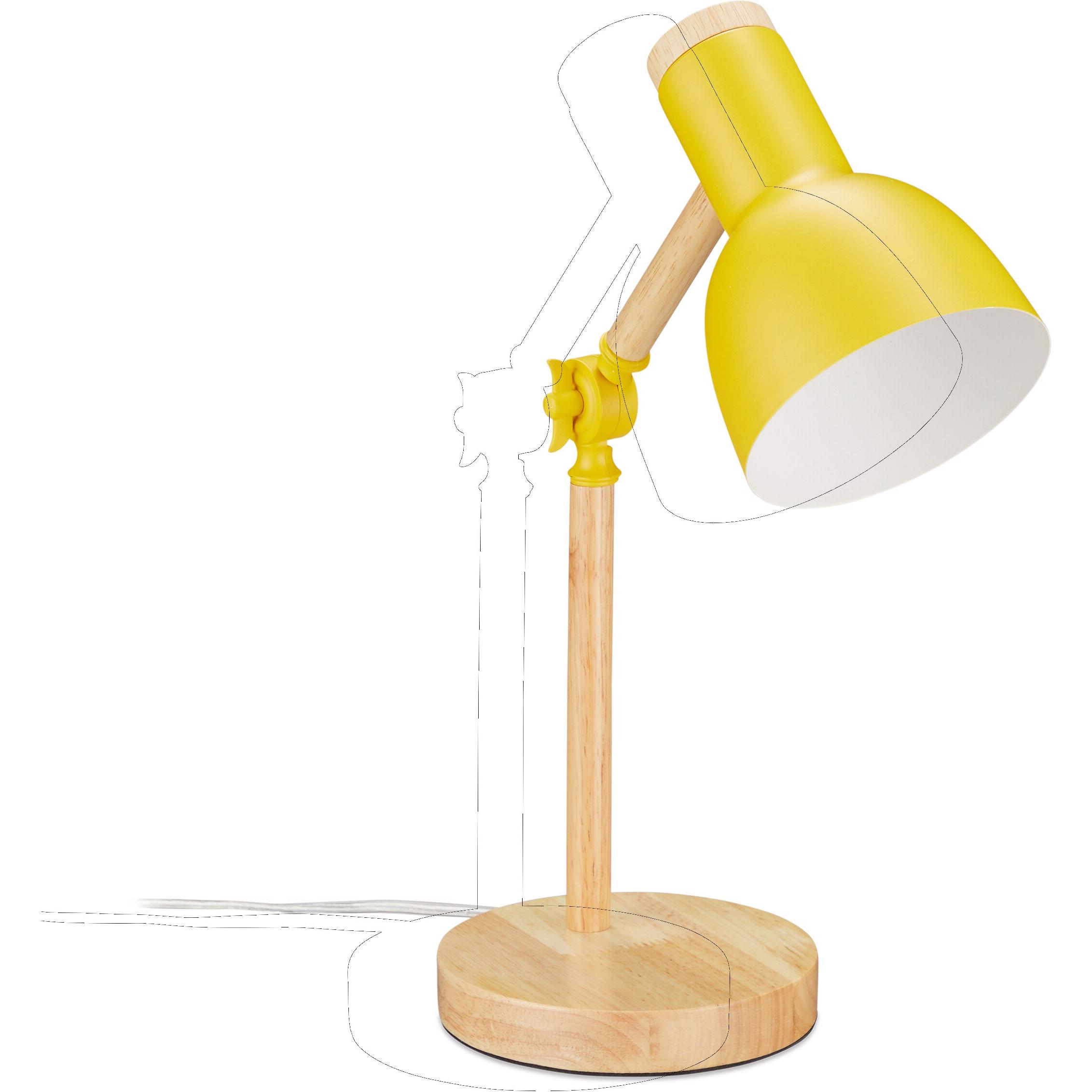 Relaxdays, Tischlampe, Schreibtischlampe (E27)