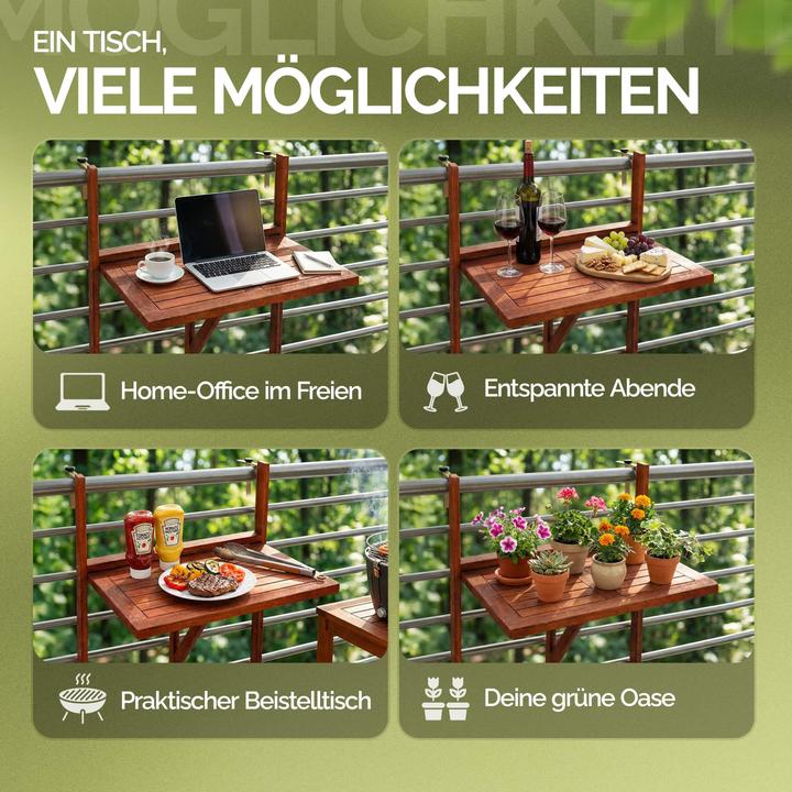 Image du produit Casaria Table de balcon (45 cm)