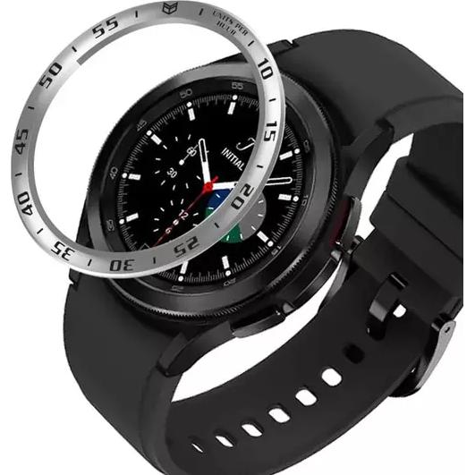 Strap-it Lünettenring, Smartwatch Zubehör, Silber