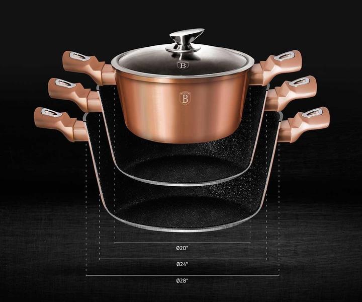 Produktbild BerlingerHaus Granite Pot Set (Pfannenset + Topfset, Aluminium)