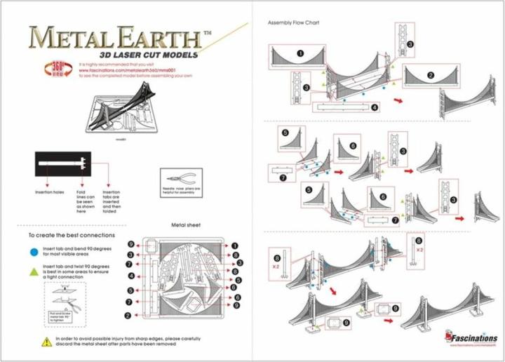 Produktbild Metal Earth Golden Gate Bridge (Goldenes Modell)