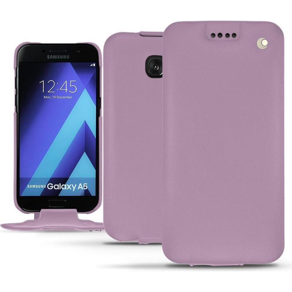 Noreve Lederschutzhülle vertikal (Samsung Galaxy A5 (2017)), Smartphone Hülle, Violett