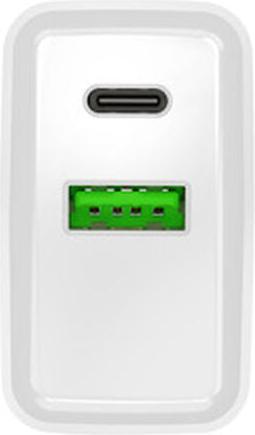 Produktbild Genesis Natec ładowarka Sieciowa Ribera USB-A + USB-C 20w Power Delivery Biała Nuc-2061 (20 W)