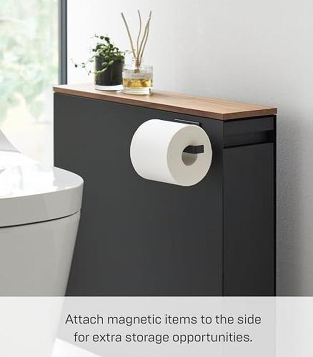 Produktbild Yamazaki Auszieh-Regal mit Holzablage TOWER (140 x 56 x 55 cm)