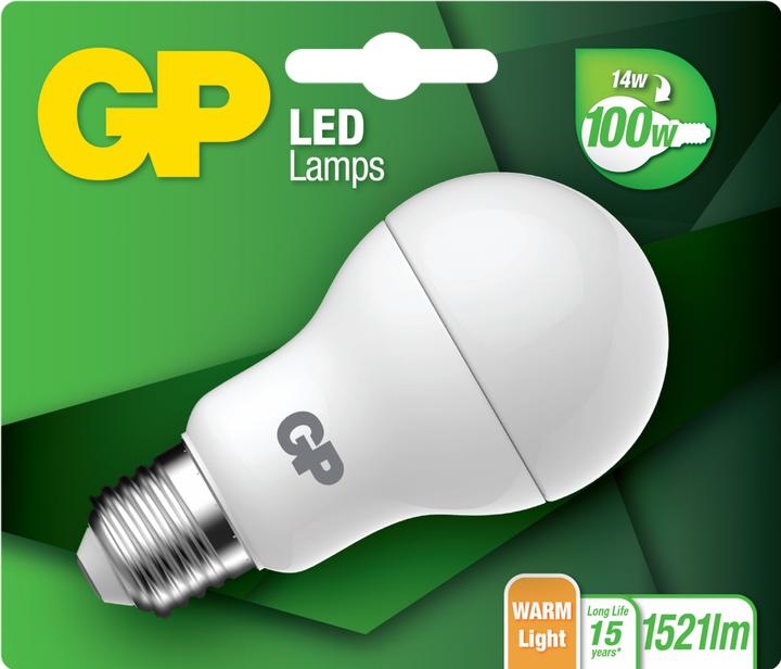 Actual product image GP Lighting Lighting LED Classic E27 14W (100W) (E27, 14 W, 1521 lm, 1 x, E)
