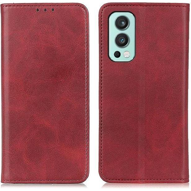 Thumbnail - MU Classic Classic V Leder Bookcover Series (OnePlus Nord 2 5G), Smartphone Hülle, Rot