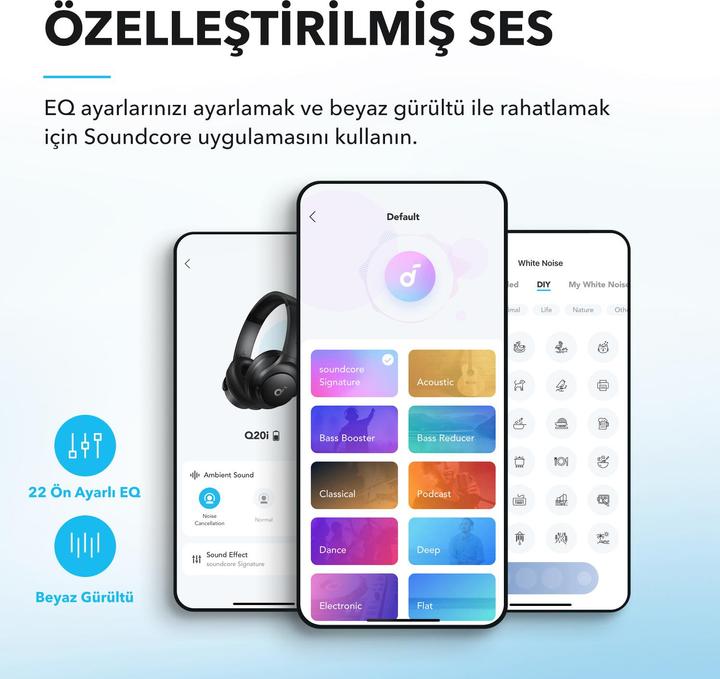 Produktbild soundcore Q20i (ANC, 40 h, Kabelgebunden, Kabellos)