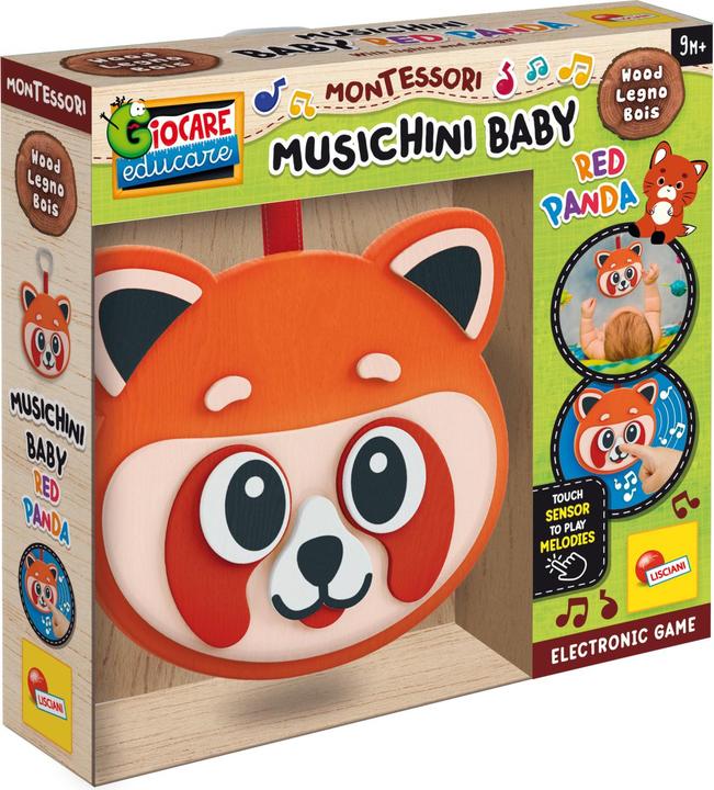 Actual product image Lisciani Montessori Wood Musichini Red Panda