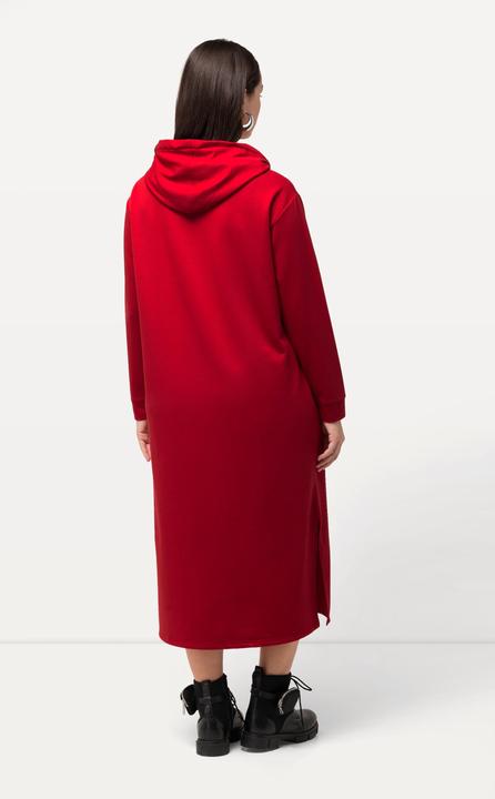 Produktbild Ulla Popken Sweat-Midikleid, Kapuze, Taschen, lange Seitenschlitze (50, 52)