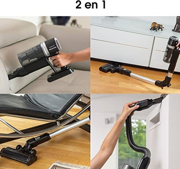 Actual product image Hisense HVC6264BK handheld vacuum Black Bagless